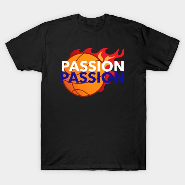 Passion for Basketball T-Shirt by Godynagrit